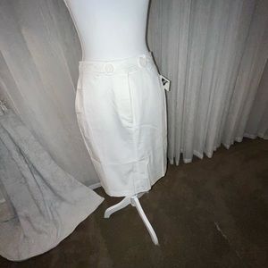 White Pencil Skirt, Size 8, NWT